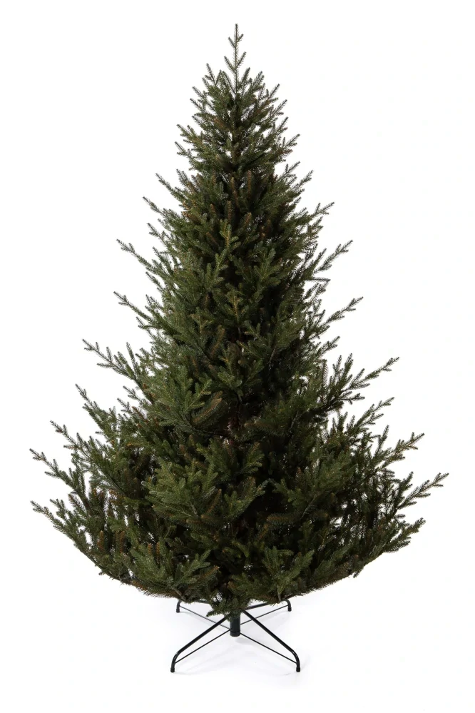 NOVINKA Smrek Prírodný 3D 220 cm – široký umelý vianočný stromček